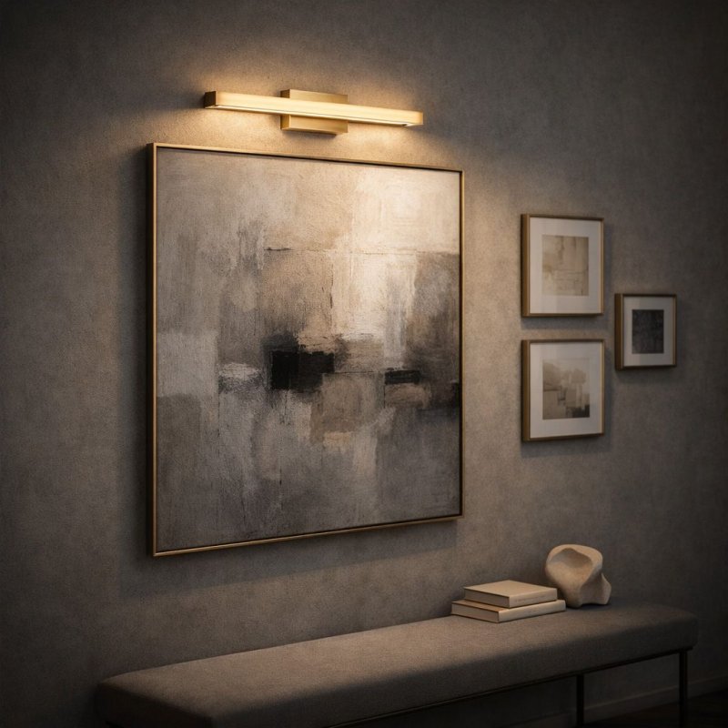 WALL LAMP REA APP1851-1W BRUSH GOLD