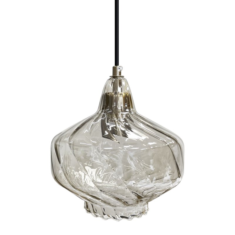 Pendant Lamp TOOLIGHT APP1121-1CP Transparent Glass E27 1-light point