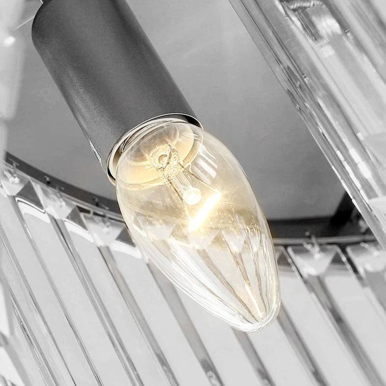 Ceiling Lamp Chandelier TOOLIGHT APP780-7C Cristal Round 7-light points E14 40x40x23,5Cm