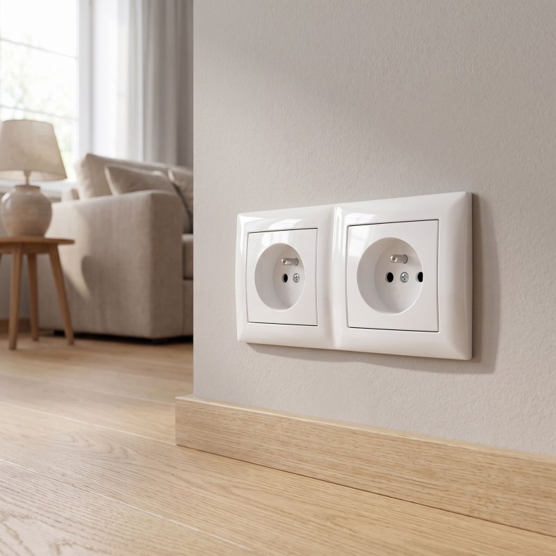 Toolight Double Socket Frame Oste Jnh014-2f White