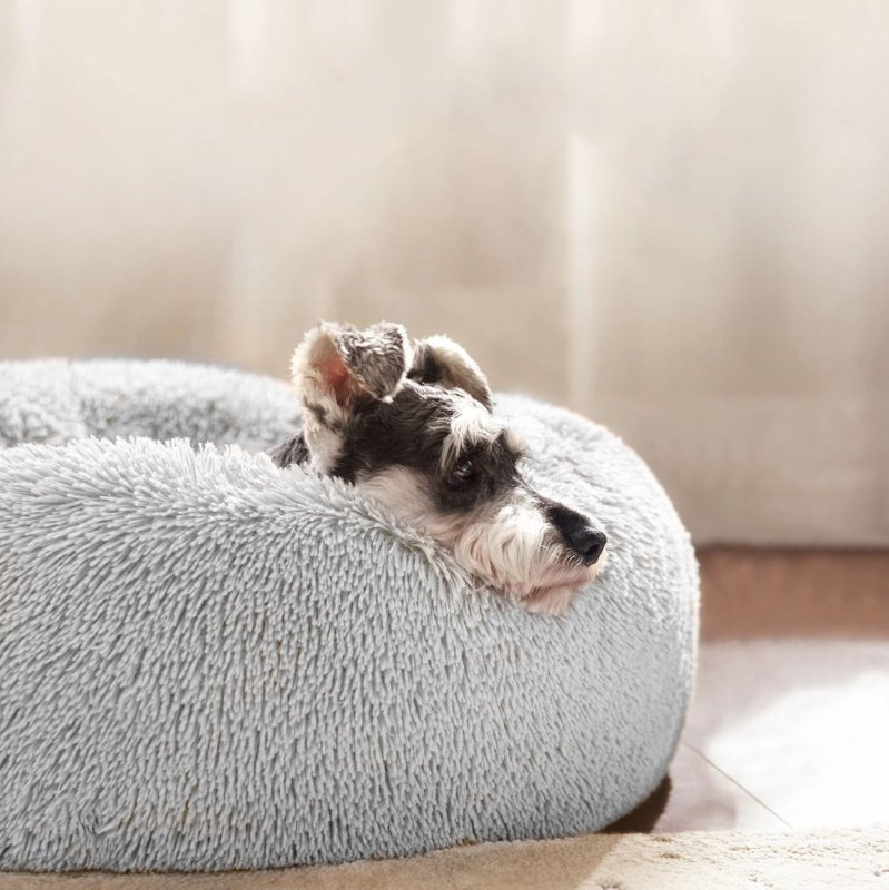 PET BED TUTUMI DONUT PJ-014 100CM LIGHT GREY