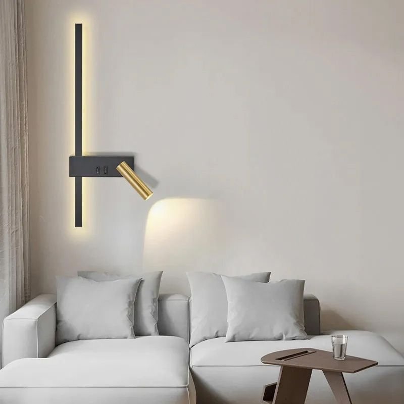 WALL LAMP APP1439-W RIGHT BLACK GOLD