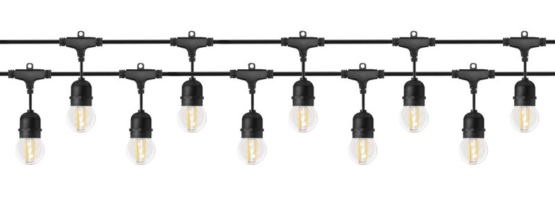 Outdoor garland black WOJ+14342