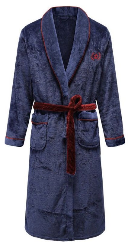 Bathrobe Roger Navy Red Men m