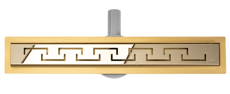 Linear drainage REA Greek Pro Mirror Gold 70