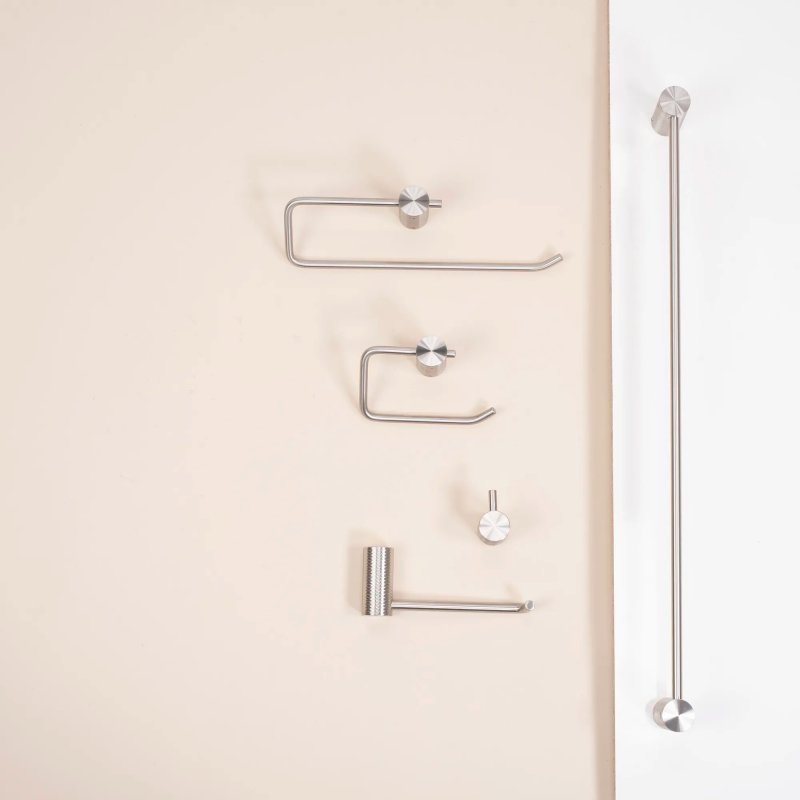 BATHROOM HANGER REA 9711A PRISM BRUSH STEEL
