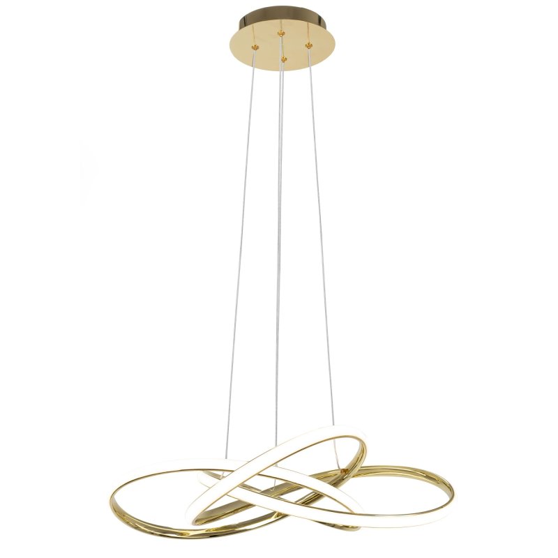 Pendant LED Lamp TOOLIGHT APP815-CP Modern NODE Gold + remote control 1-light point 70 W 60x60x13cm