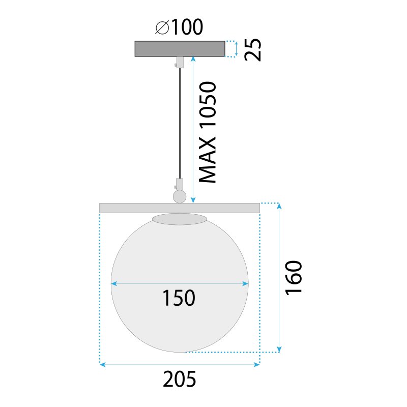 LAMP APP1667-1CP GOLD MAT