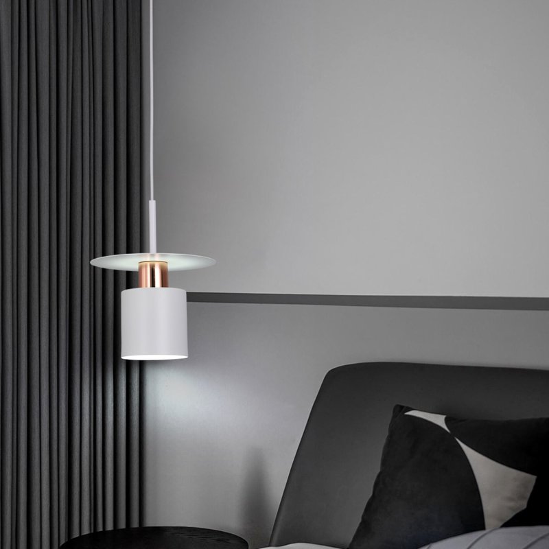Pendant Lamp TOOLIGHT APP1146 Metal White - Gold Pink E27 1-light point
