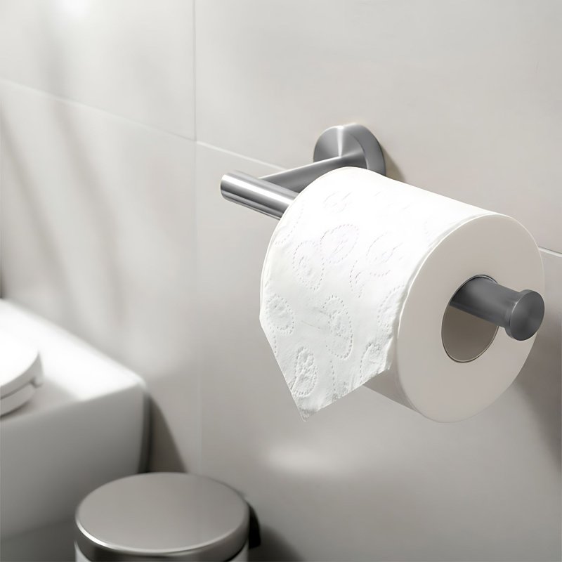 Set Of Bathroom Hangers Rea Ari Brush Nickel