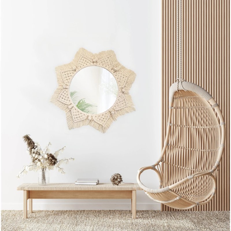 Boho Wall Mirror REA 322048 53cm