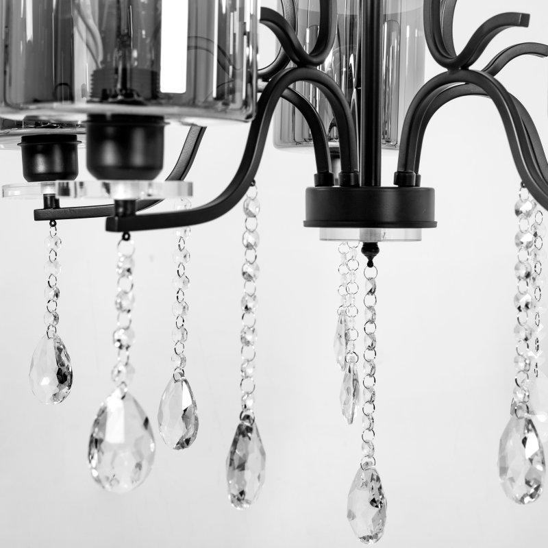 Pendant Lamp TOOLIGHT APP958-5CP Cristal 5-light points E27 65x65x34cm