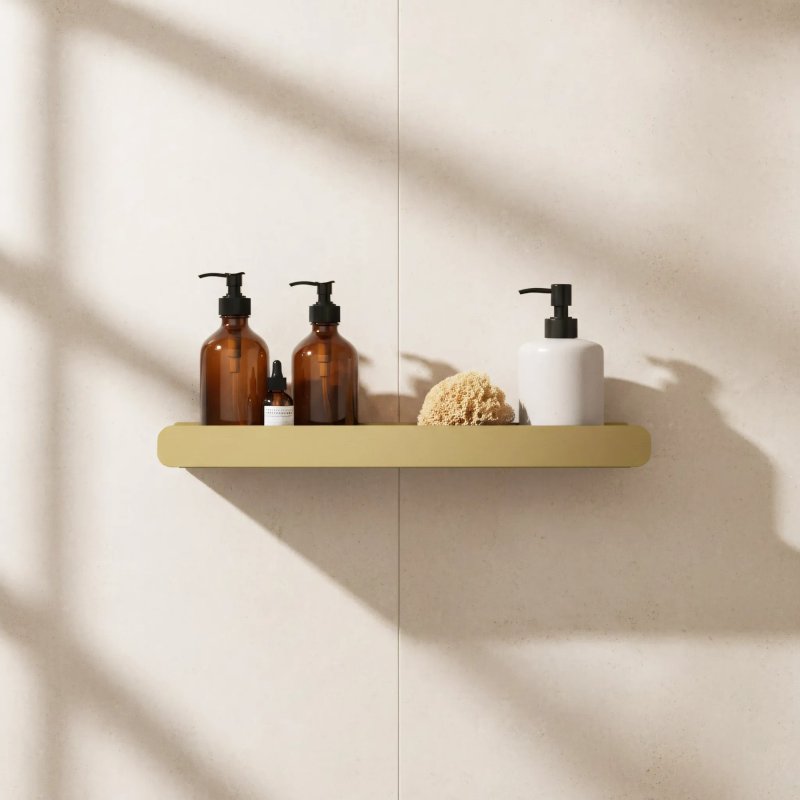 BATHROOM SHELF REA SF03-450-BG BRUSH GOLD