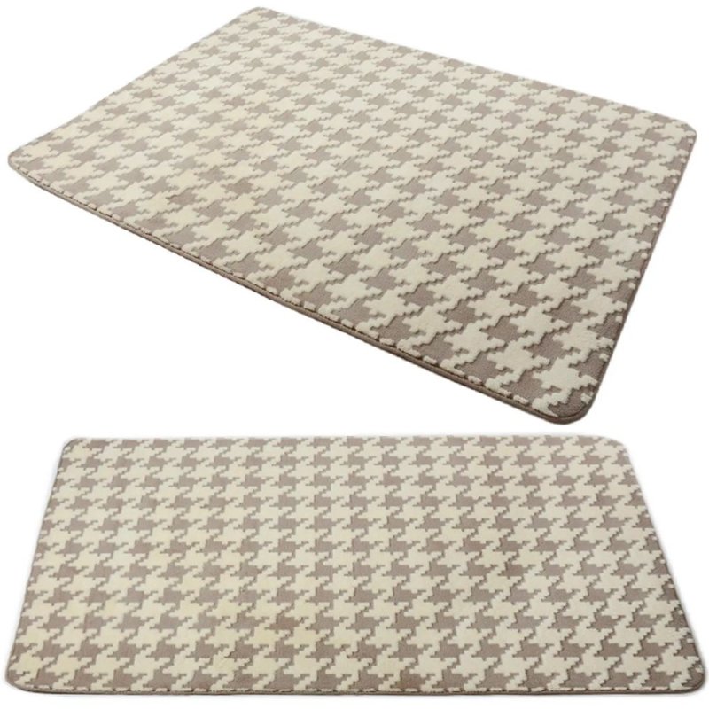 PLUSH CARPET CLOVER PEPITKA BEIGE 1.40*2.00