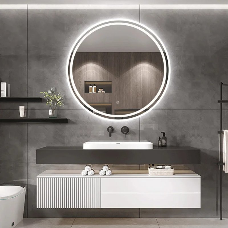 Mirror LED 80cm BAS 2x78,5x78,5cm