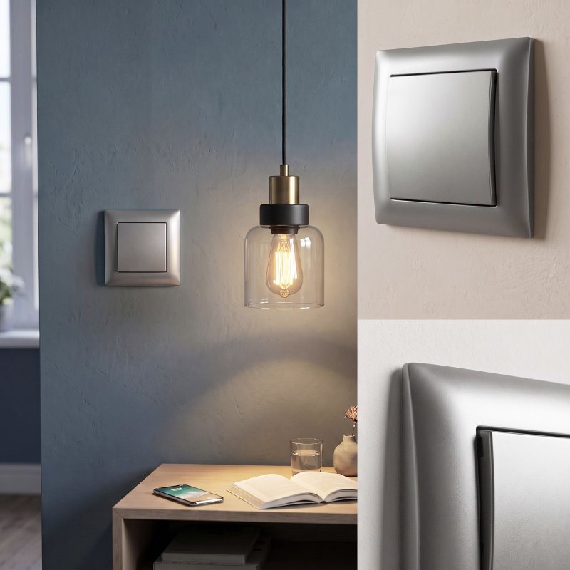 Toolight Single Switch Oste Jnh006-w Grey