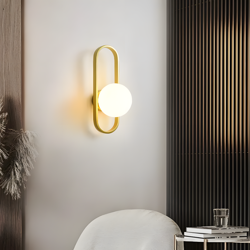 WALL LAMP TOOLIGHT APP1756-1W BRUSH GOLD WHITE