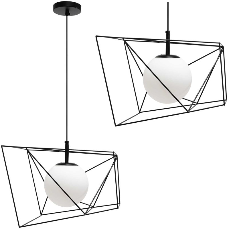 Pendant Lamp TOOLIGHT APP1022-1CP Black 1-light point E27 34x34x26-106cm
