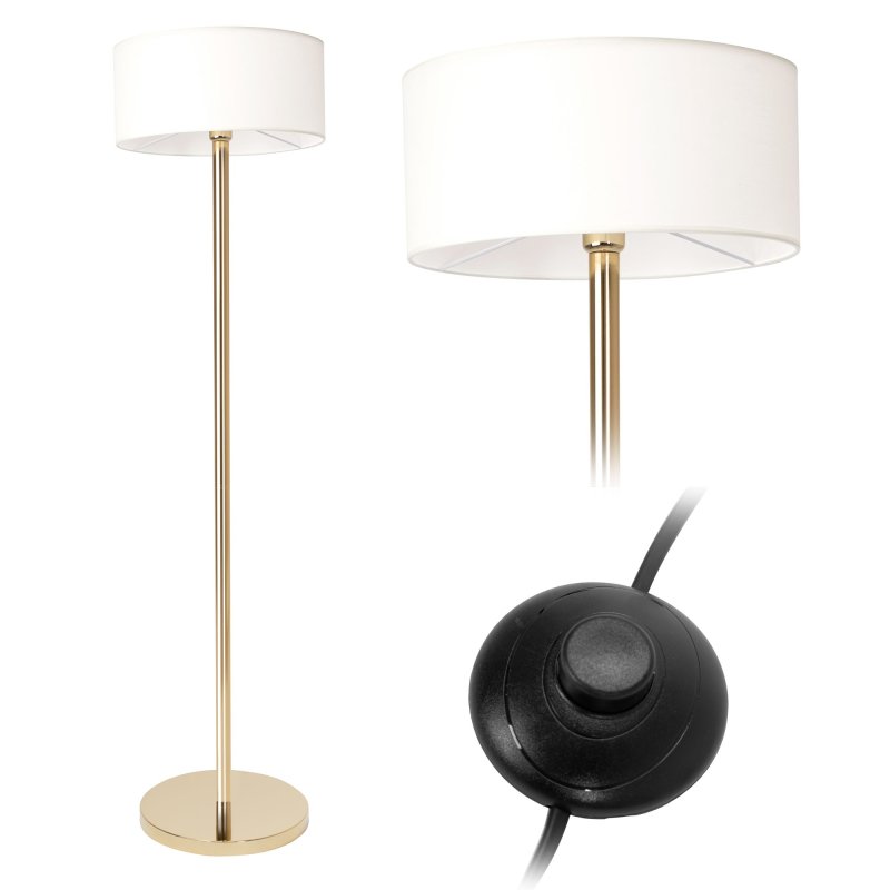 Floor Lamp Living Room Toolight APP966-3F Gold Round 1-light point E27 50x35x155cm
