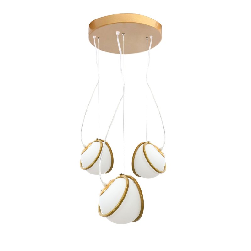 Pendant Lamp TOOLIGHT APP1090-3 CP Gold White 3-light points E14 23x14x16cm