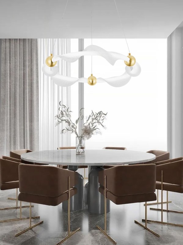 CEILING LAMP CHANDELIER TOOLIGHT LED G010-CP WHITE GOLD