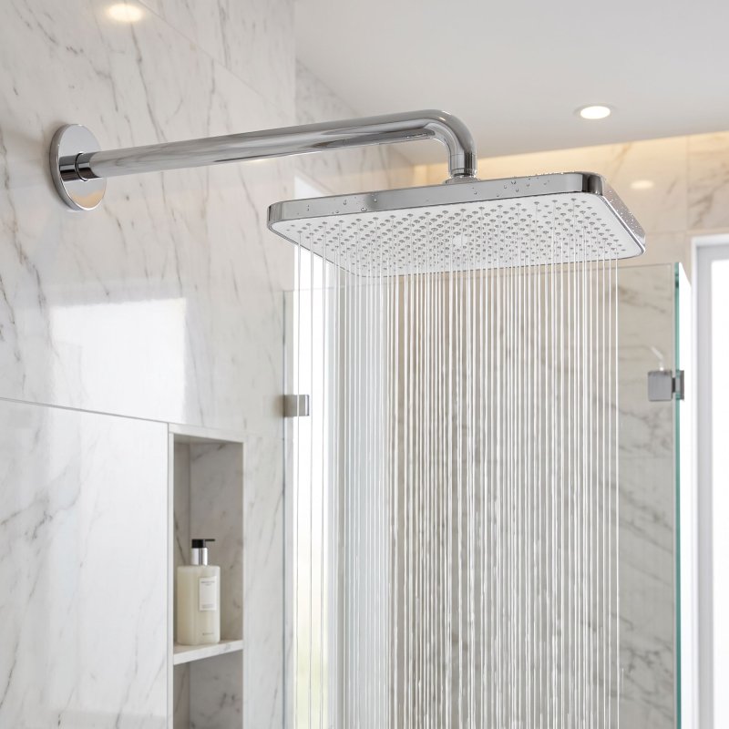 Rea Rectangular Shower Head Js-032 Chrome