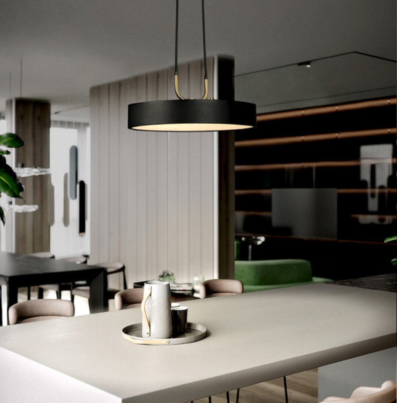 LAMP APP947-1CP ROUND BLACK 30cm