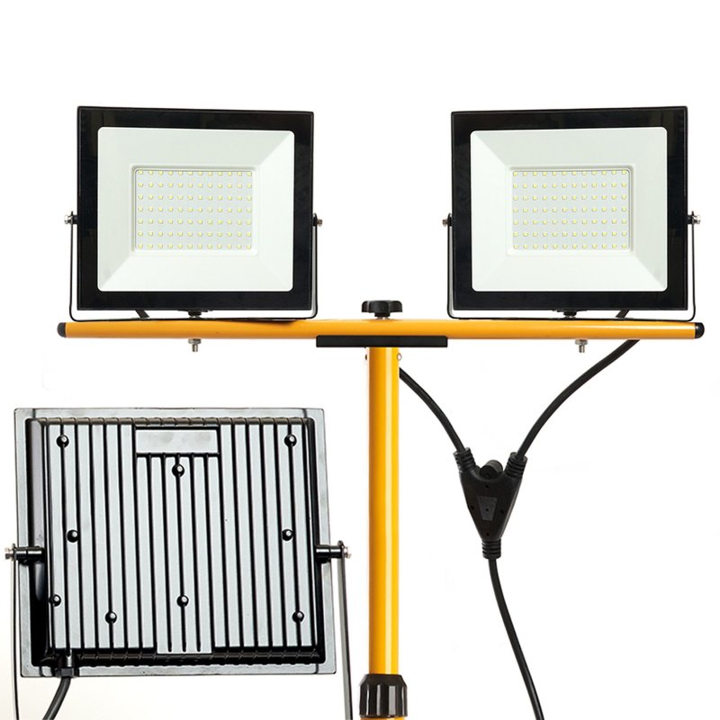 Construction LED halogen lamp on a stand RSL005-2x50N