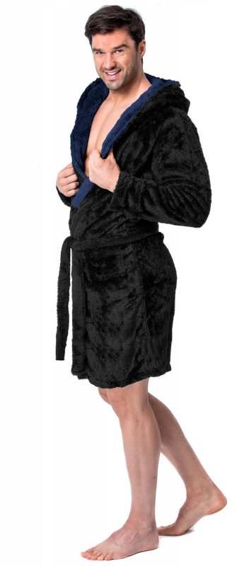 Bathrobe Jordan Black Navy Men L