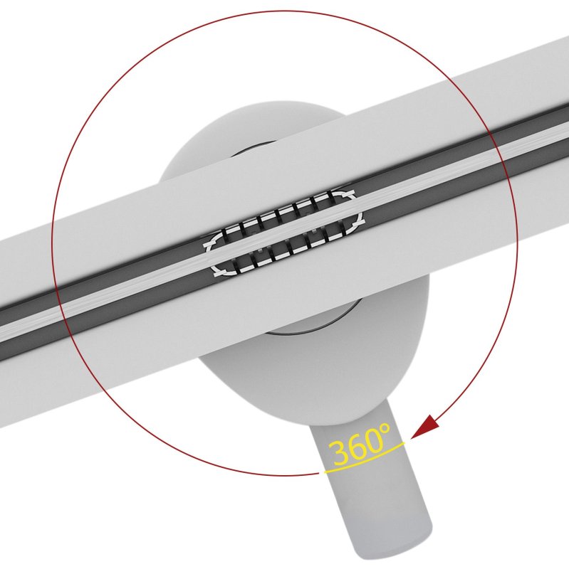 Linear drainage Rea Neo Ultra Slim Pro Nickel Brush INOX 70