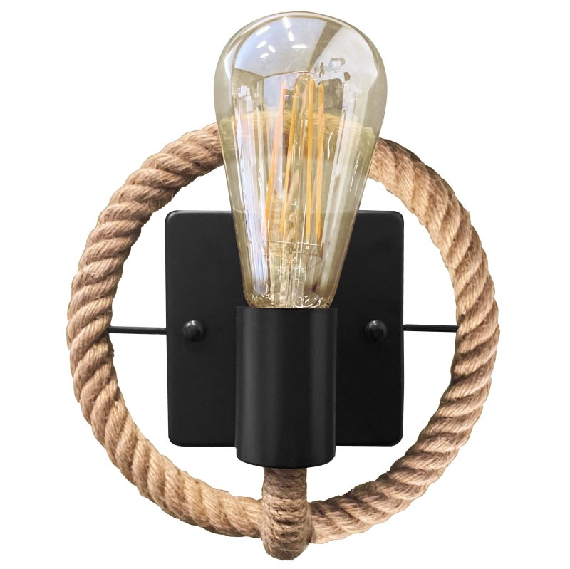 Wall Light Toolight APP1465-1W E27 brown / black