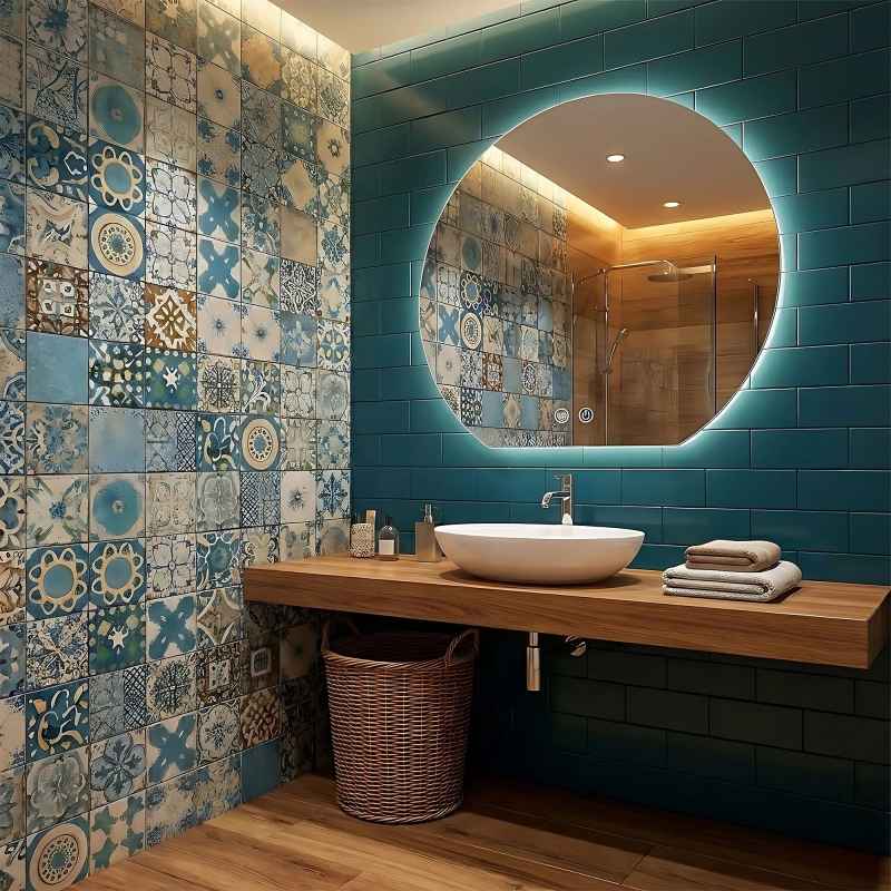 MIRROR REA FABIO 80 LED