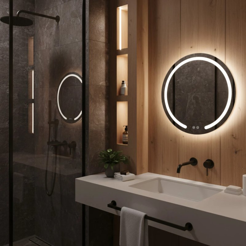 MIRROR REA MODERN 60 LED TRANSPARENT