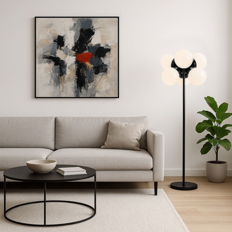 Floor Lamp Living Room Toolight APP905-6F Loft Balls 6-light points E27 40x127,5cm