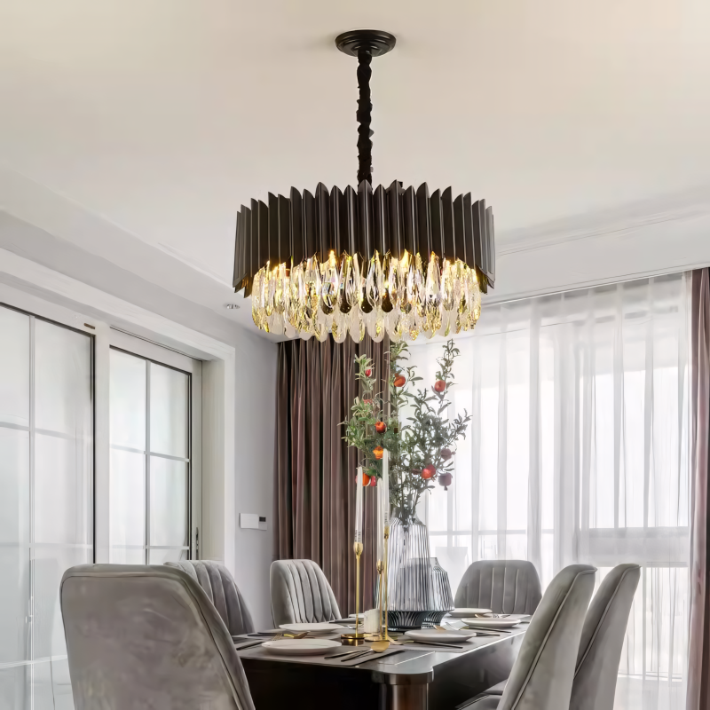 CEILING LAMP CHANDELIER TOOLIGHT APP1657-8CP BLACK