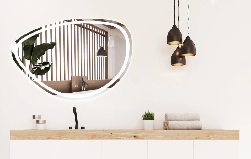 Bathroom LED Mirror REA FOG 70x100cm