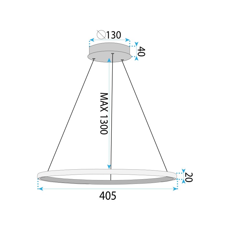 PENDANT LAMP TOOLIGHT LHJ011-CP 12 BLACK