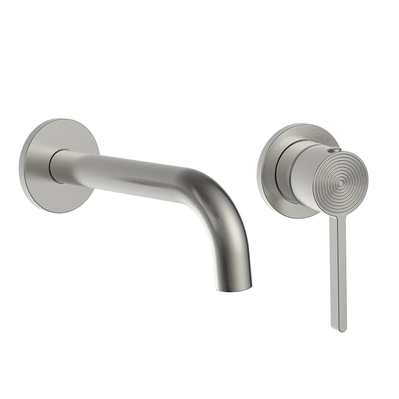WALL MOUNTED BASIN FAUCET REA FOSTER BRUSH STEEL +BOX