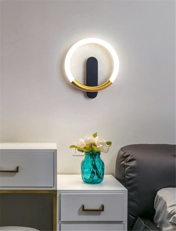 LED WALL LAMP TOOLIGHT LHJ068-W 60 BLACK, BRUSH GOLD