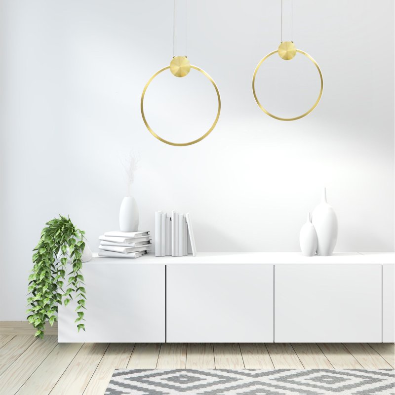 Pendant LED Lamp TOOLIGHT APP1393-CP Gold 30cm