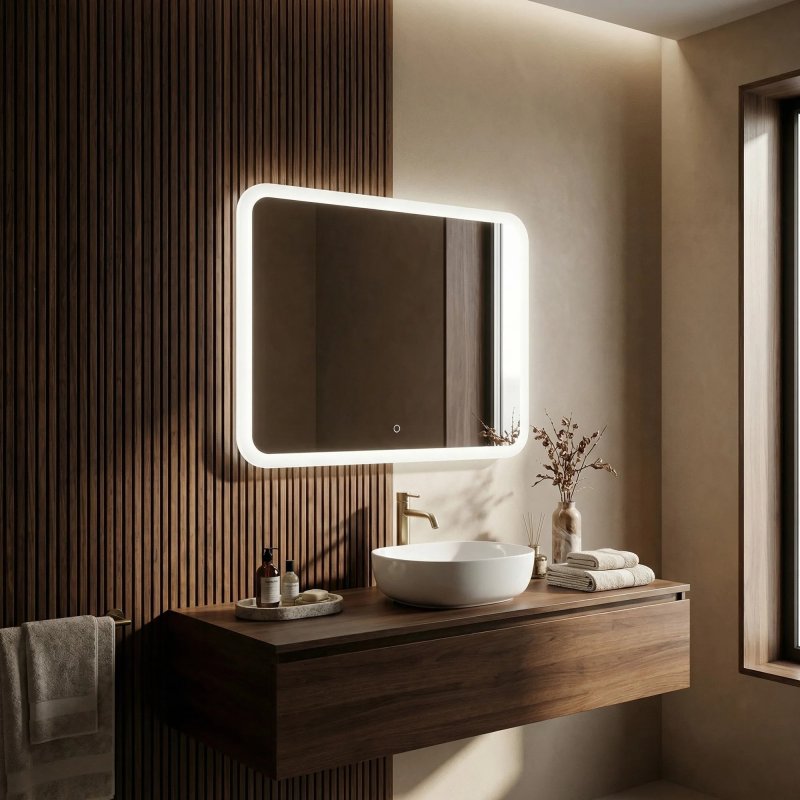 MIRROR REA TOP-3 80X60 TRANSPARENT 80X60 LED