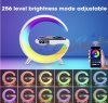 UK Technology G Lamp Wireless Charger, Night Lights Bluetooth Speaker Light, Wireless Charger Lamp, Alarm Clock Night Light for Bedroom, App Controlled, Birthday Gifts Gadgets For Teenage Girls Boys